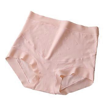Stretchable Pregnancy Underwear Odor Resistant Fabric Comfortable High Waist Design For Daily Wear  Pink XL