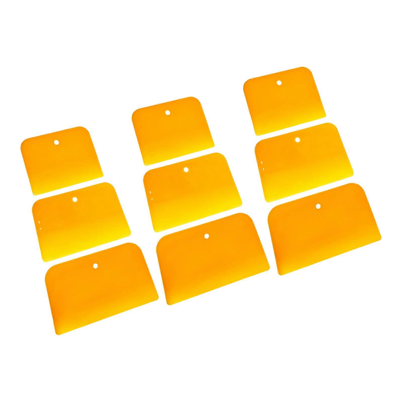 MultiPurpose Plastic Scrapers 9 Pack Automotive Body Filler Application Kit Durability PP Materials Filler  Spreaders Multicolor