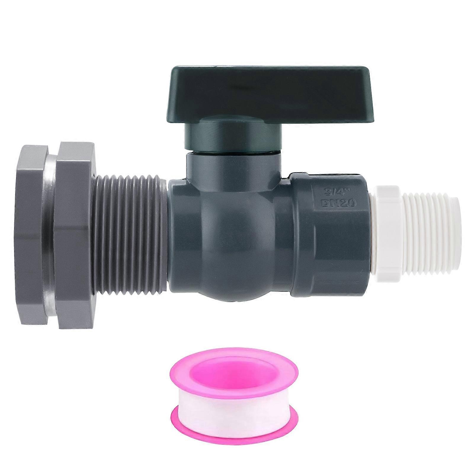 Multipurpose Barrels Faucet 3/4 Inch Water Tap Adapters Set For Plastic Container Conversion To Functional Rain Barrels Multicolor