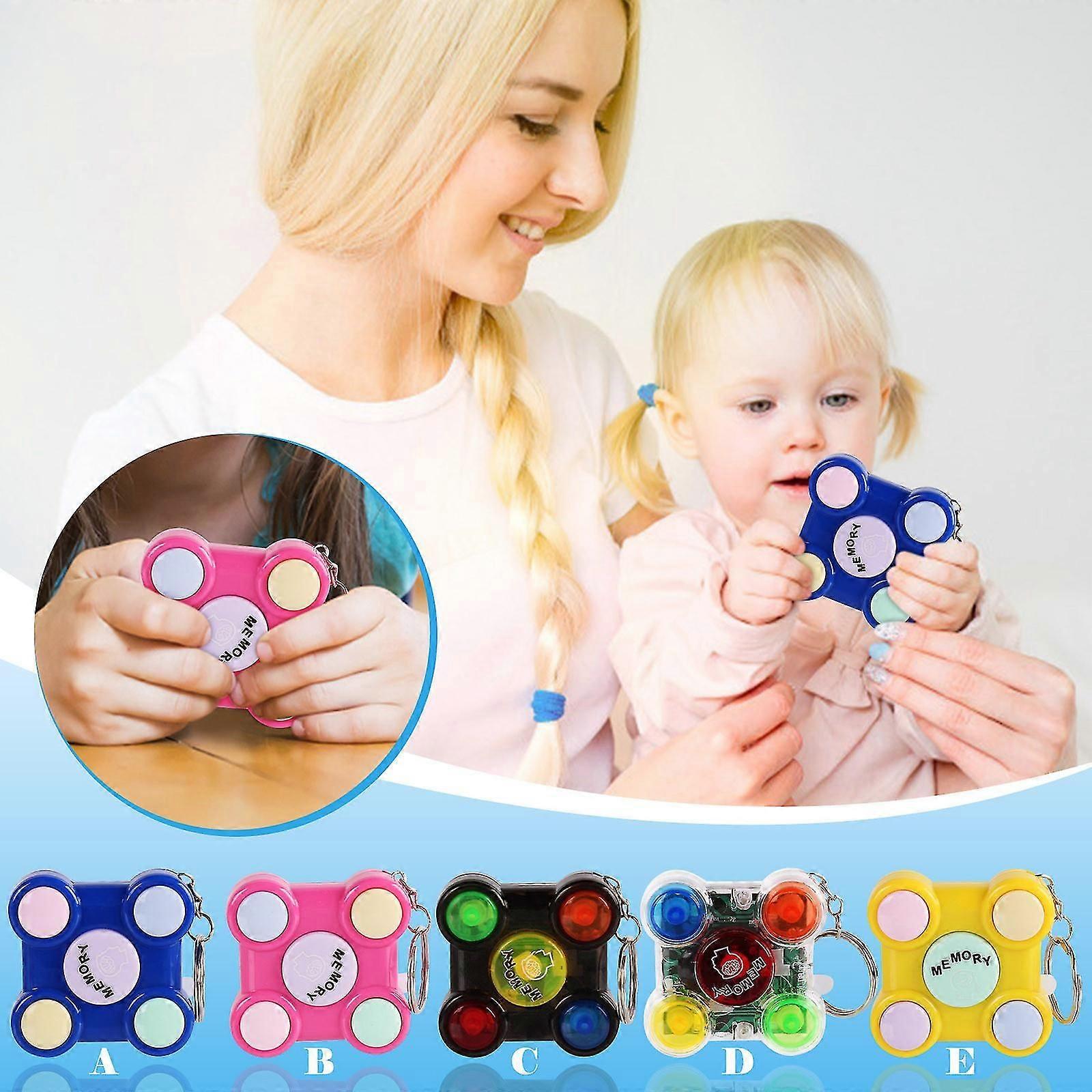 Mini Handle Game Keychain Led Electronic Memory Games For Kids Adults