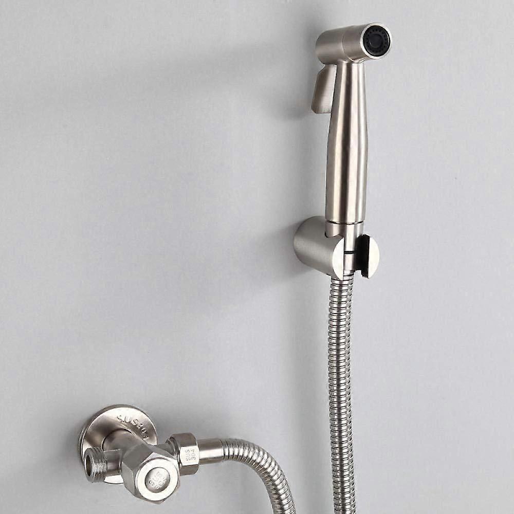 Sprayer Set Handheld 304 Stainless Steel Wall Mounted Shower Gun