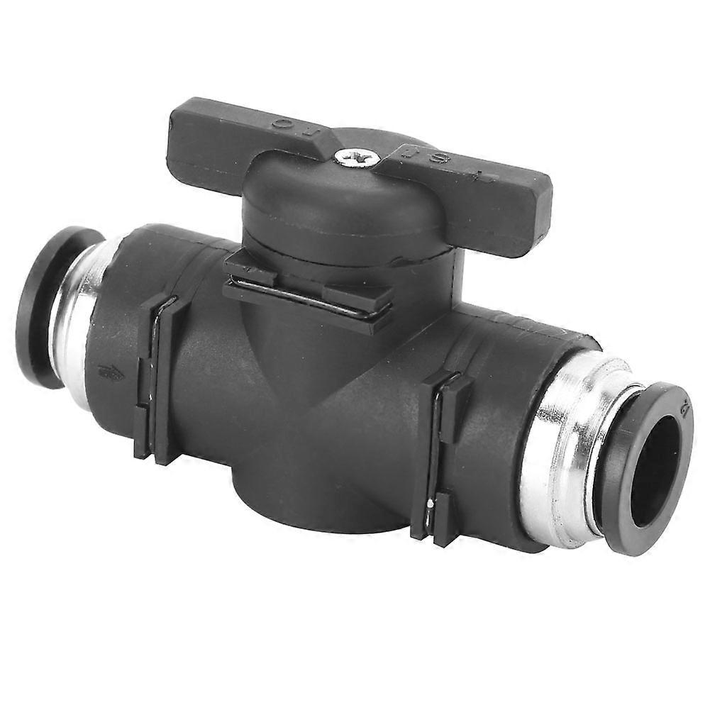 Black Pneumatic Connector Manual Regulating Valve Double Sided Quick Connecting Tool(BUC-12 )