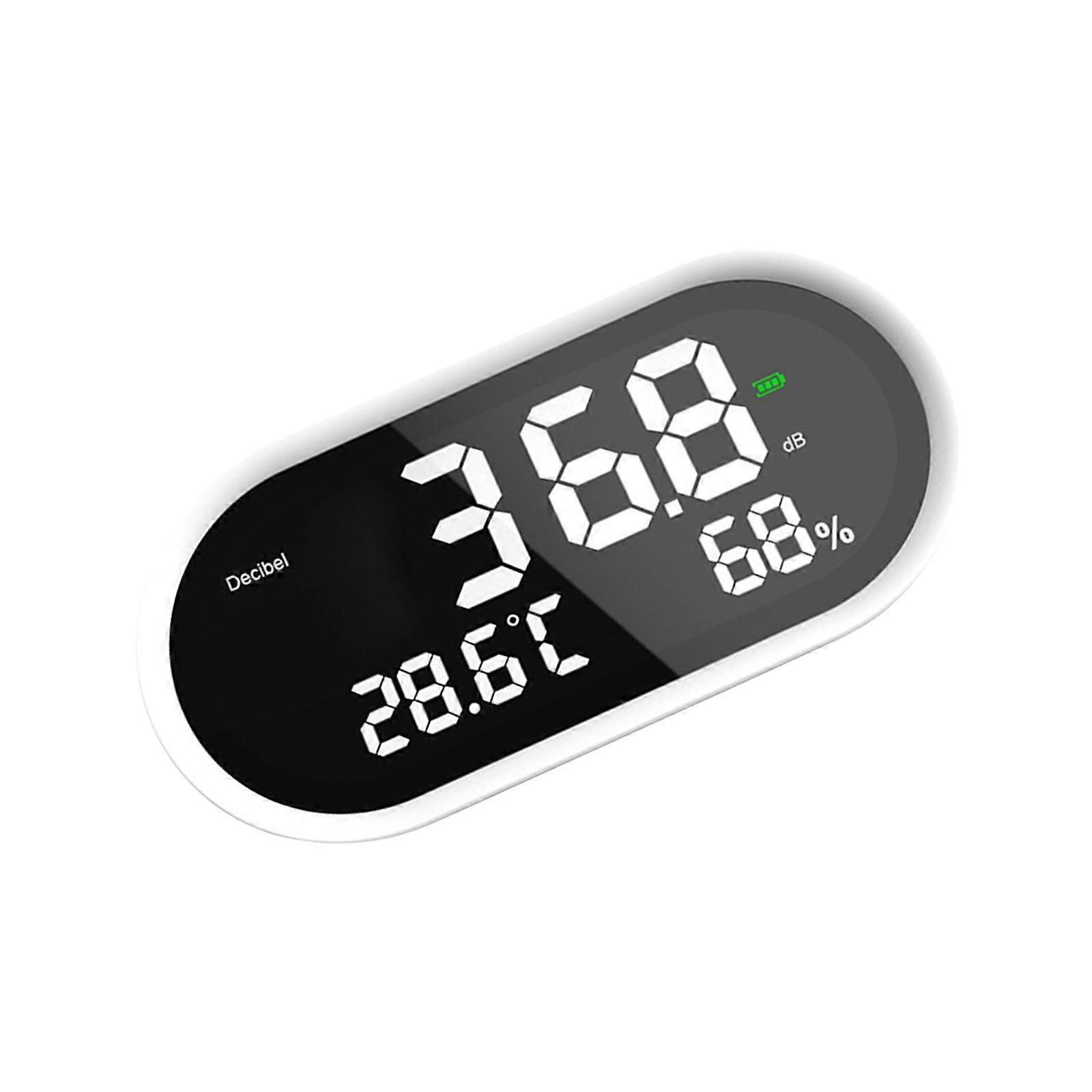 Indoor Climate Monitor With Accurate Temperature Humidity Readings Noise Measurement for Office, Home, School Multicolor