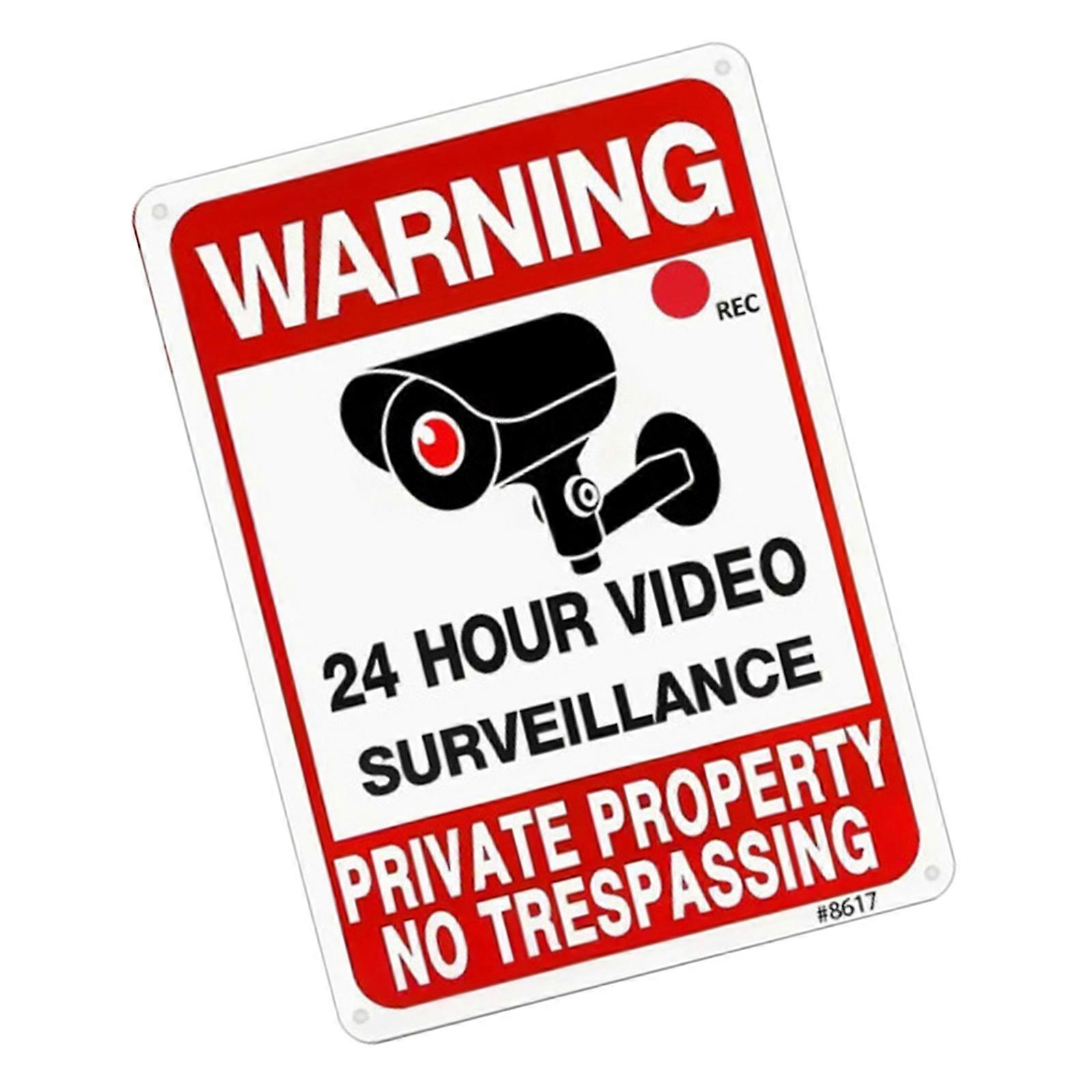 Vehicle Safety Warning Sticker Noticeable Car Monitoring Modification Sticker for Long Terms Parking Situations Multicolor