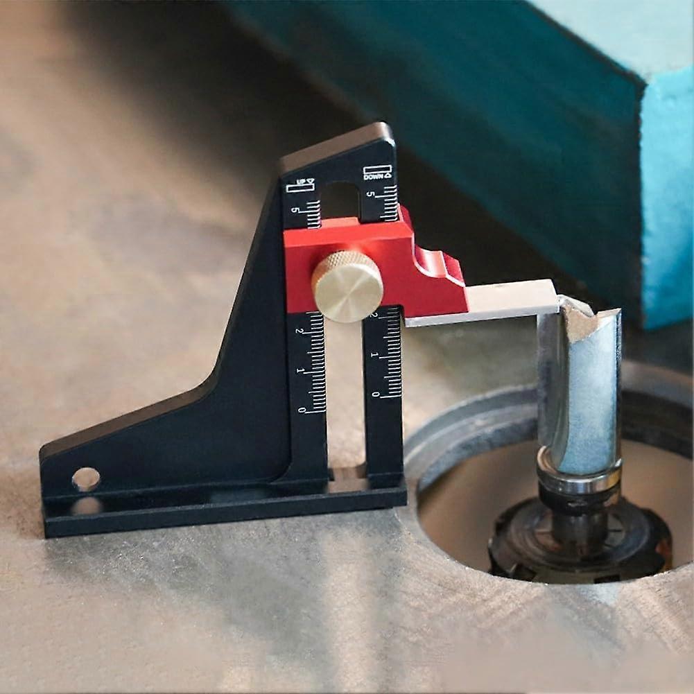 Height Gauge Depth Measuring Tool with Adjustable Aluminum Alloy for Router Table Carpentry and DIY Construction