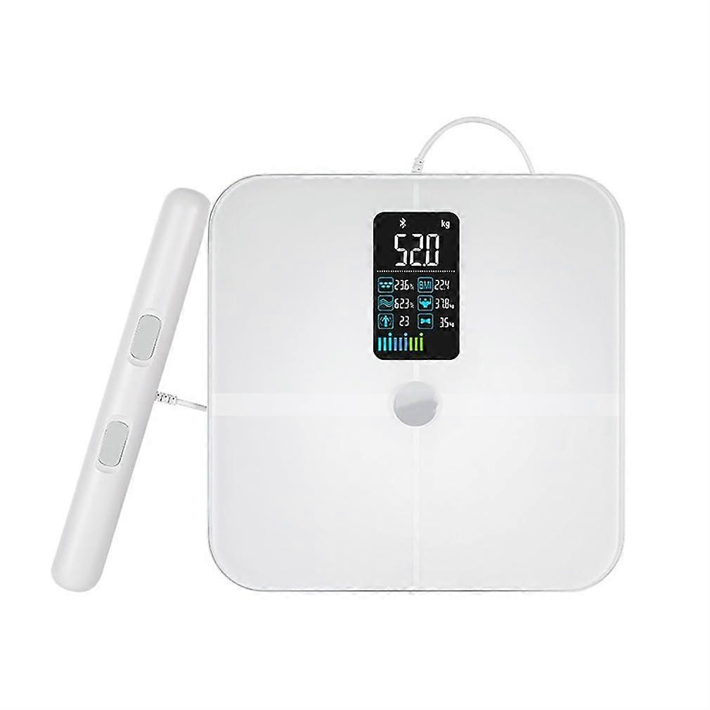 Smart Bathroom Scale with Body Composition Analyzer, 8 Electrode Digital Weight Monitor for Health Tracking