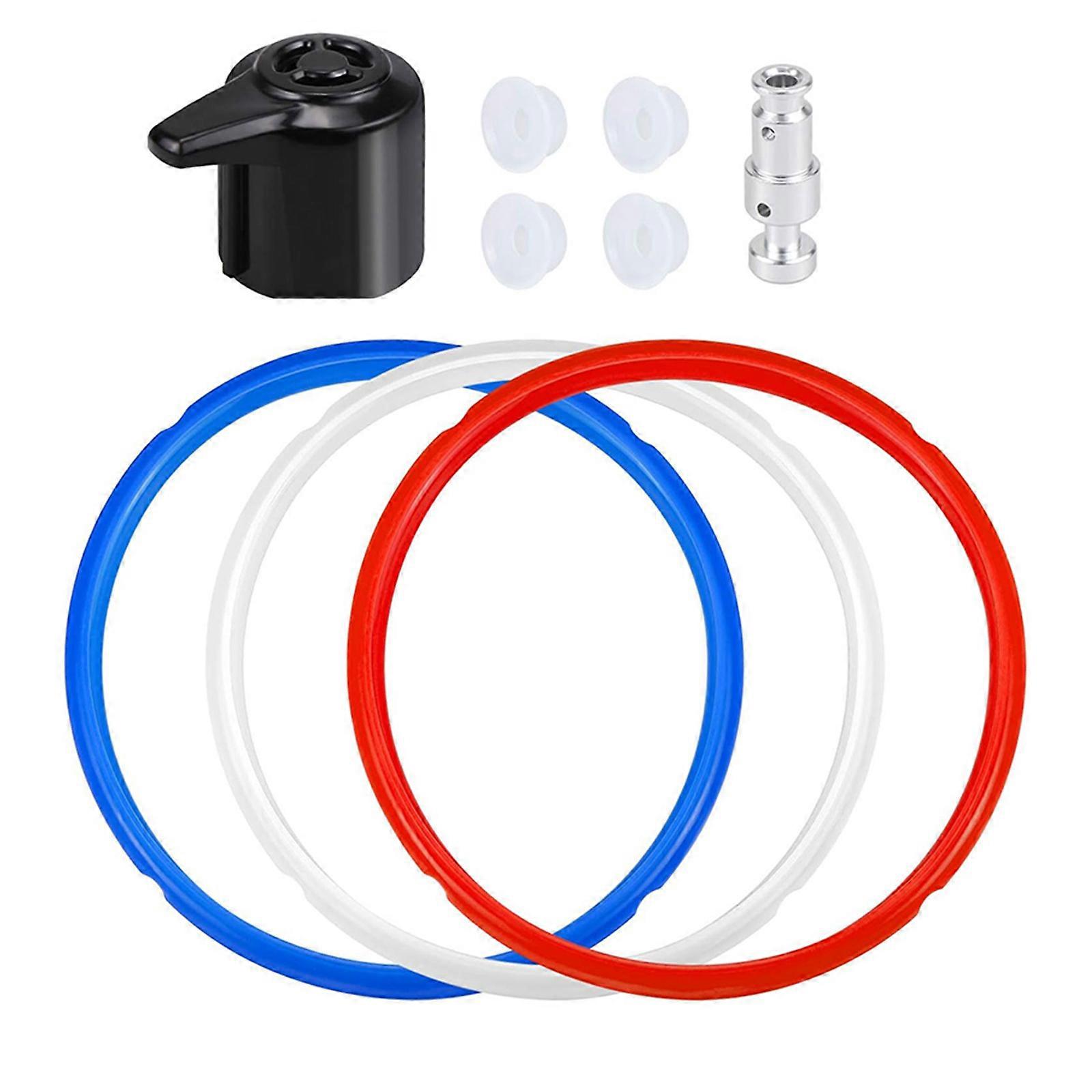 Float Valves Seal Pressure Cooker Gasket Sealing Rings Float Valves Steam Release Valves Suitable for 5QT/6QT Models Multicolor
