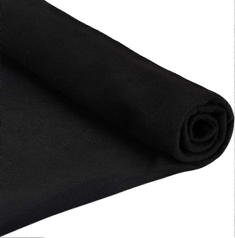 2 Yards Felt Fabric 37.8 inch Wide Craft Felt Fabric by The Yard Felt Sheets Soft and Durable Black Felt Fabric for Sewing Patches DIY Crafts Projects