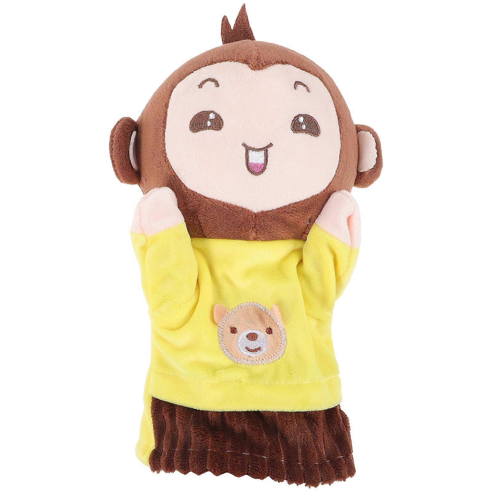 Stuffed Animal Hand Puppet Plush Monkey for Kids Storytelling Puppet