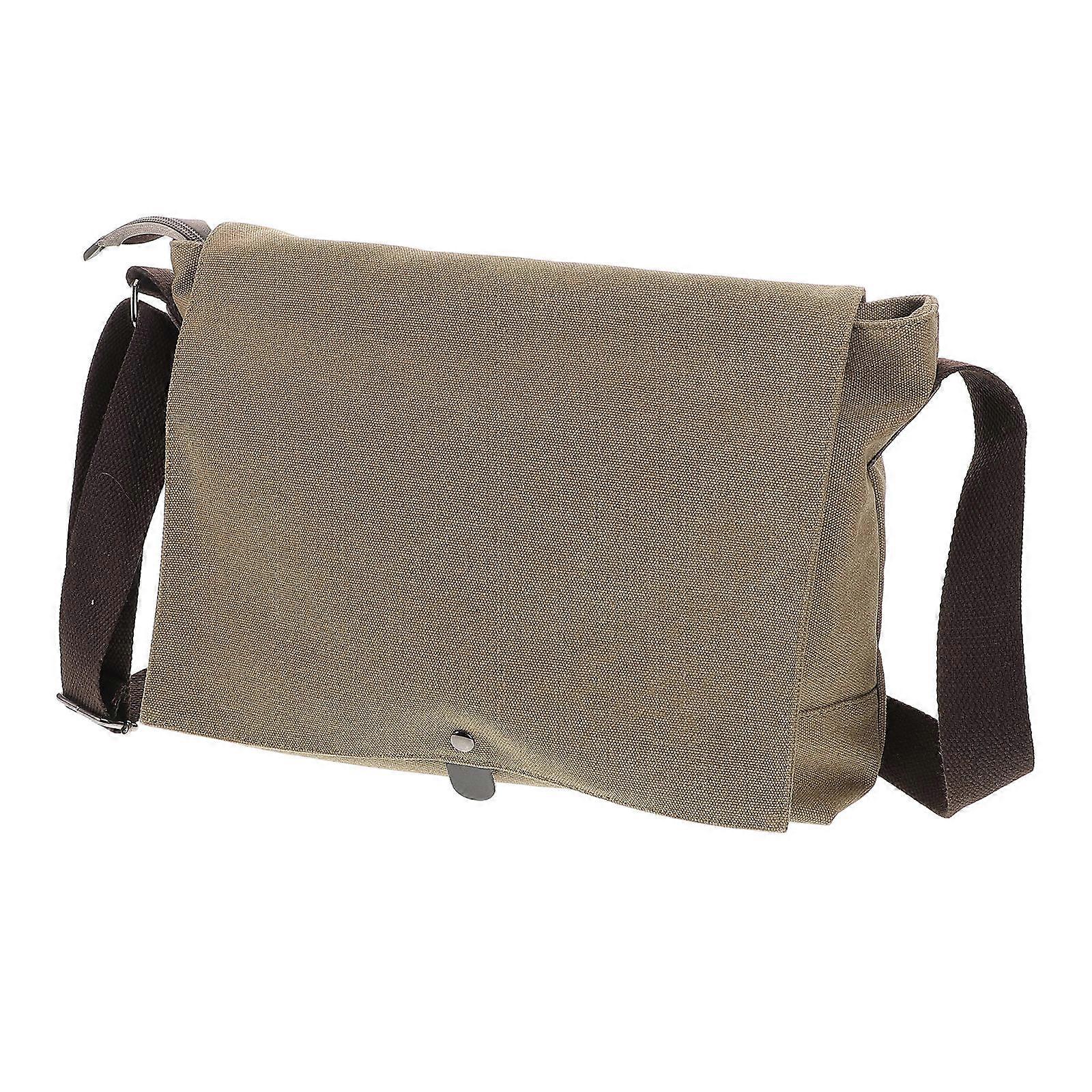 Men Messenger Bag Canvas Shoulder for Daily Use Versatile Crossbody