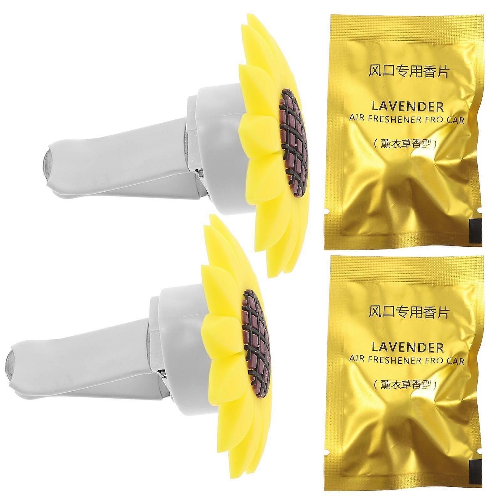 Sunflower Car Vent Clip for Aromatherapy Diffuser 4Pcs Pack