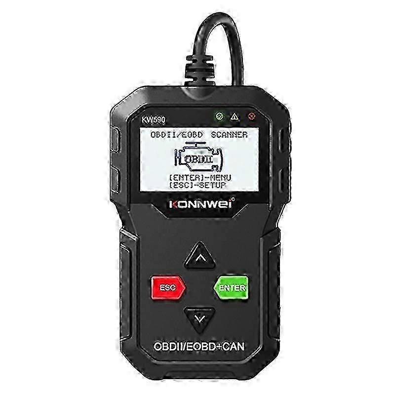 KW590 OBD2 EOBD Car Fault Diagnostic Scanner Car Universal Fault Detector
