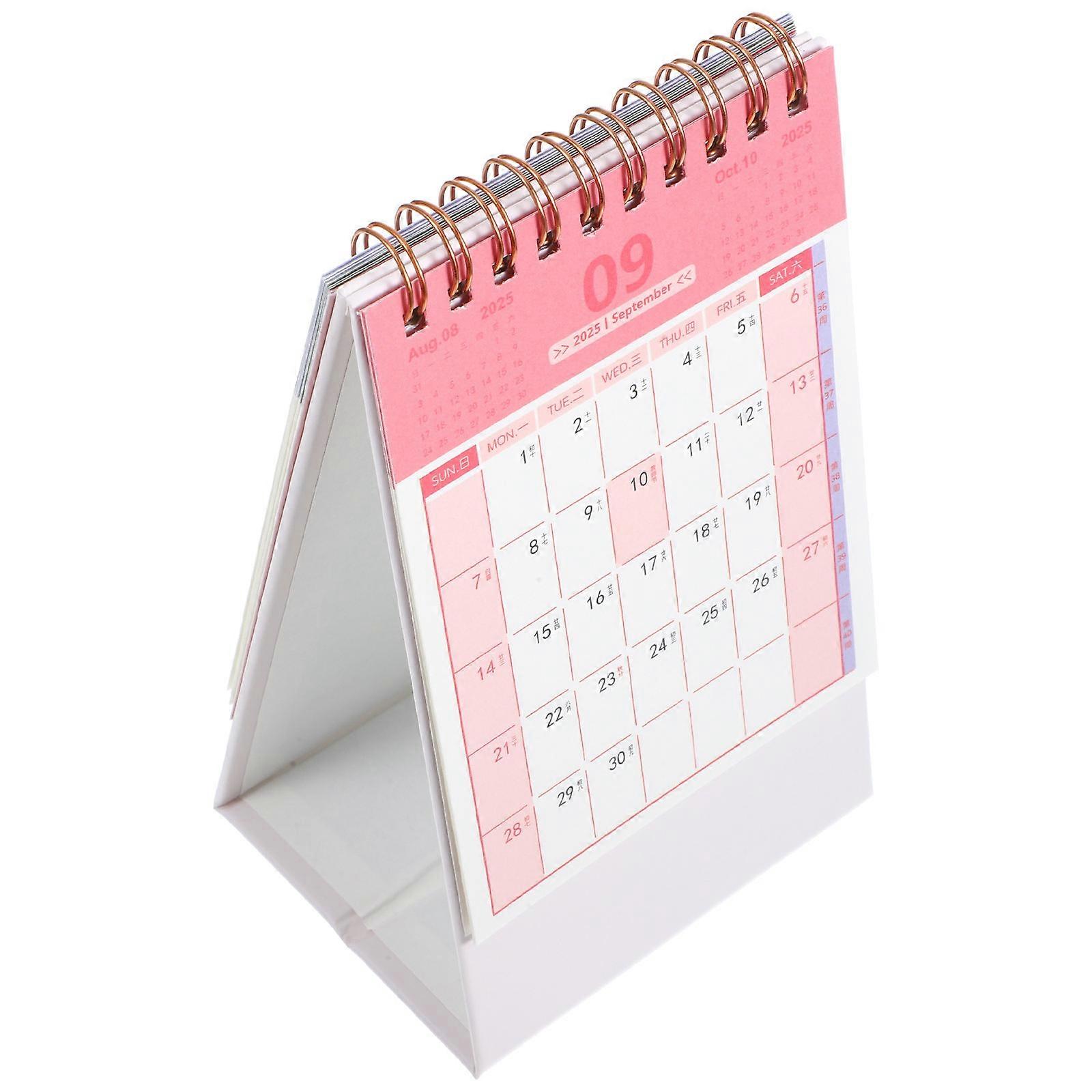 Desktop Calendar Academic Desk Calendar for Daily Use Portable Paper