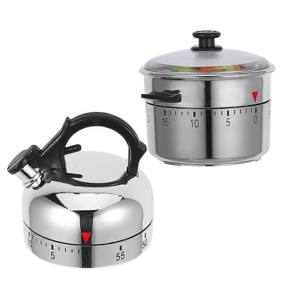 Mechanical Timer Kitchen for Cooking 2Pcs Timers Cooking Reminder