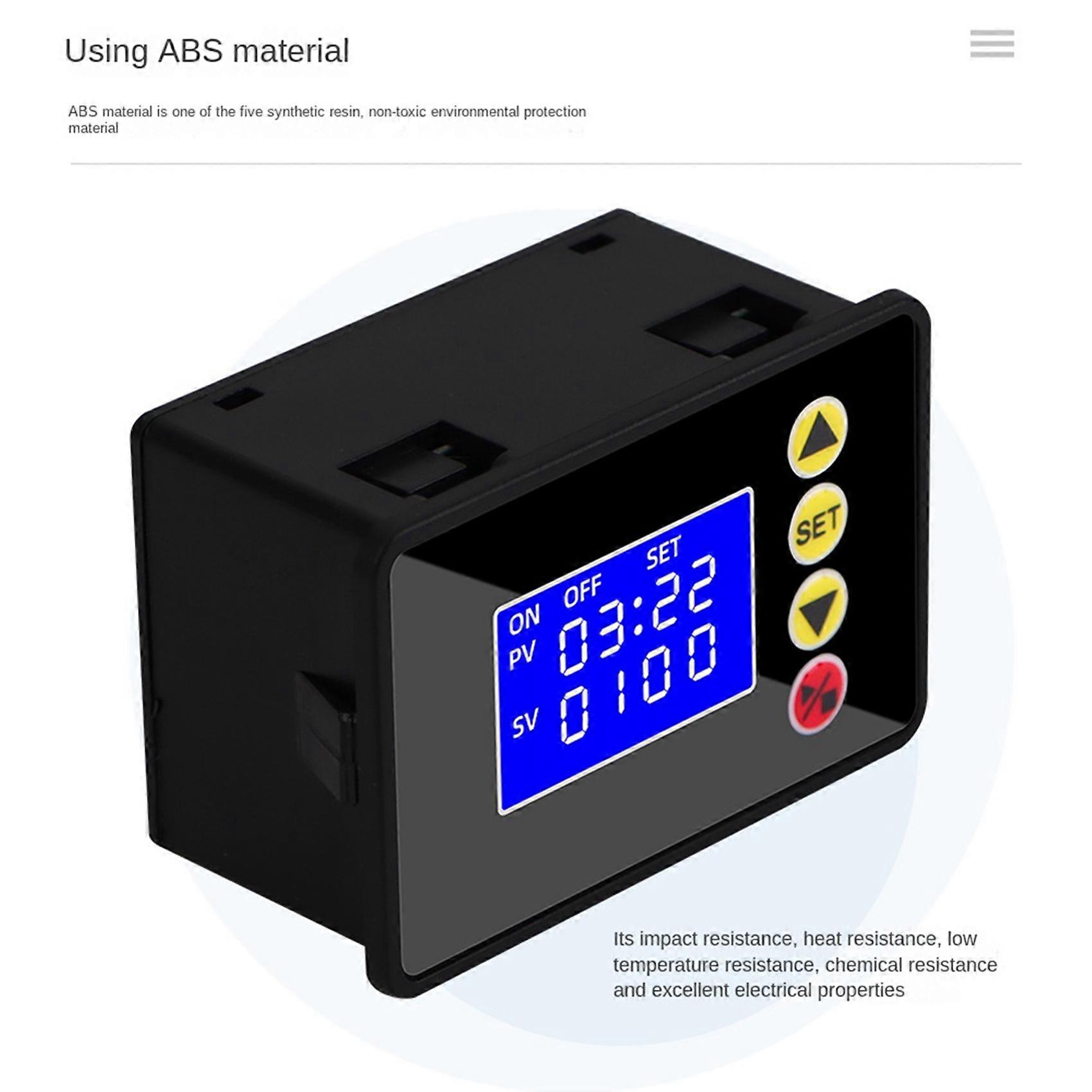 2X Programmable Digital Timer Switch Relay Control Time Controller Delay Relay Cycle Timing on/Off AC110-220V