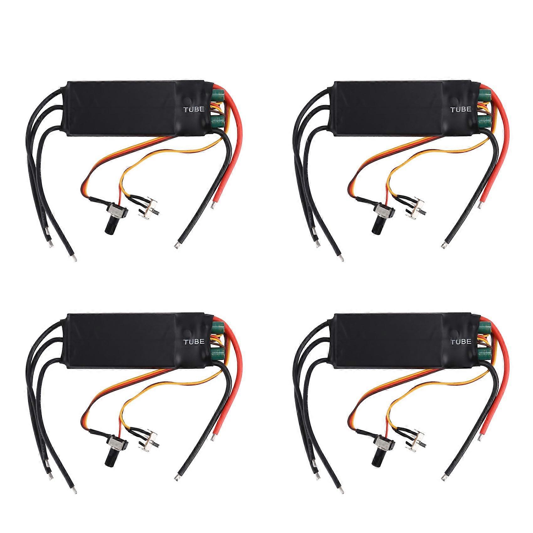 4X DC6-24V 1000W BLDC 3 Phase DC Brushless Motor Driver Hallless DC Motor Drive Board Speed Controller Regulator