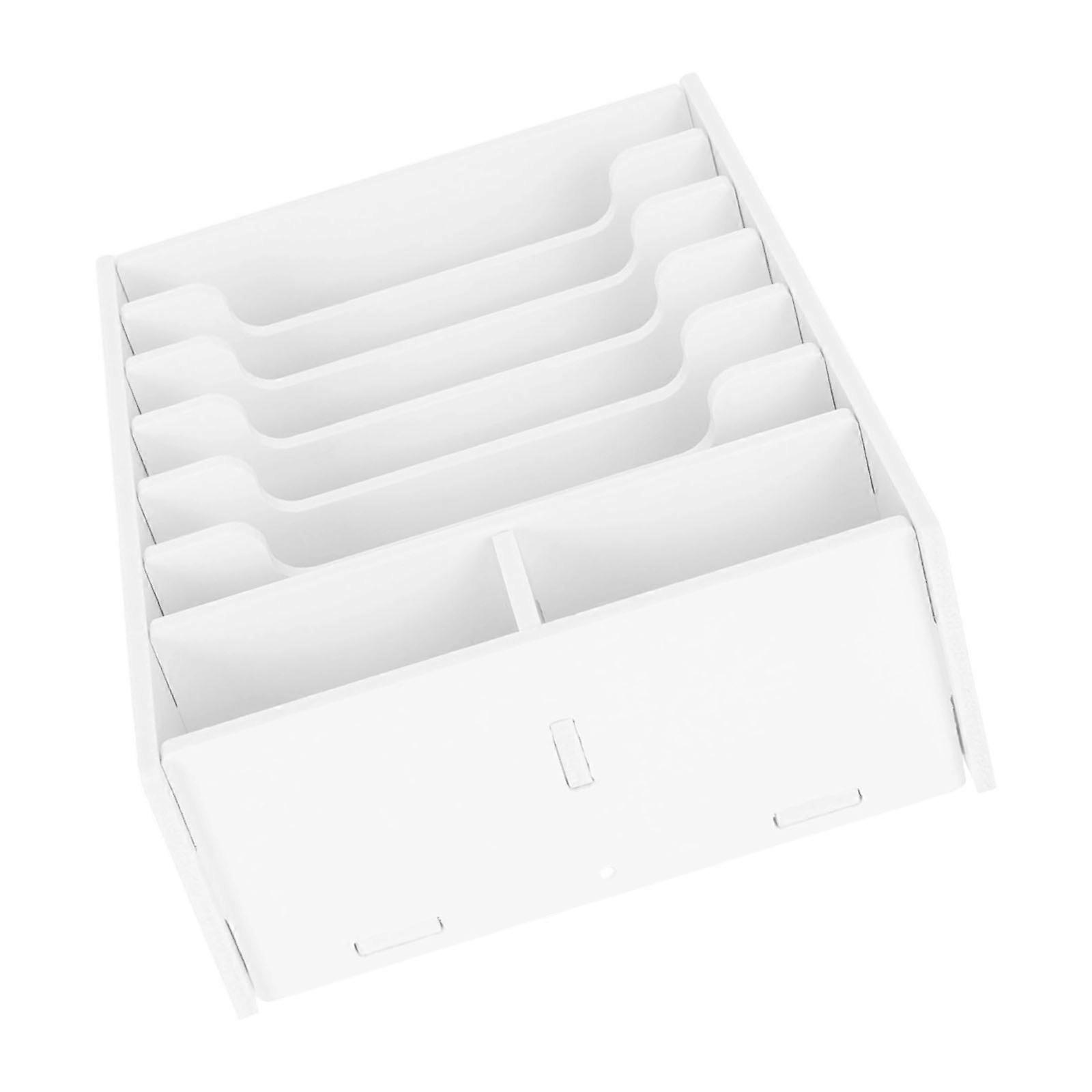 Multifunctional Plastic Storage Container With Adjustable Sections For Currency Coin And Valuables Multicolor