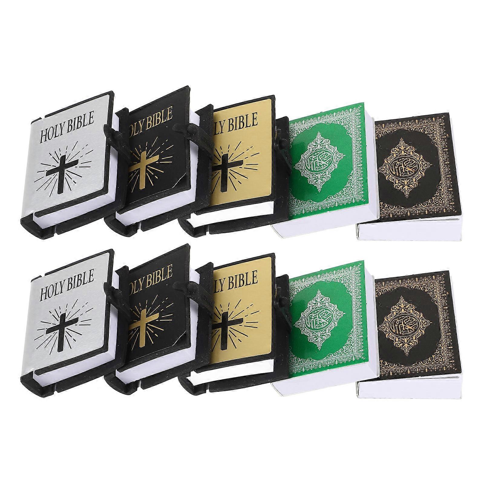 Educational Toy Miniature Book Tiny Size For Learning Scenes Rectangular Shape 10Pcs