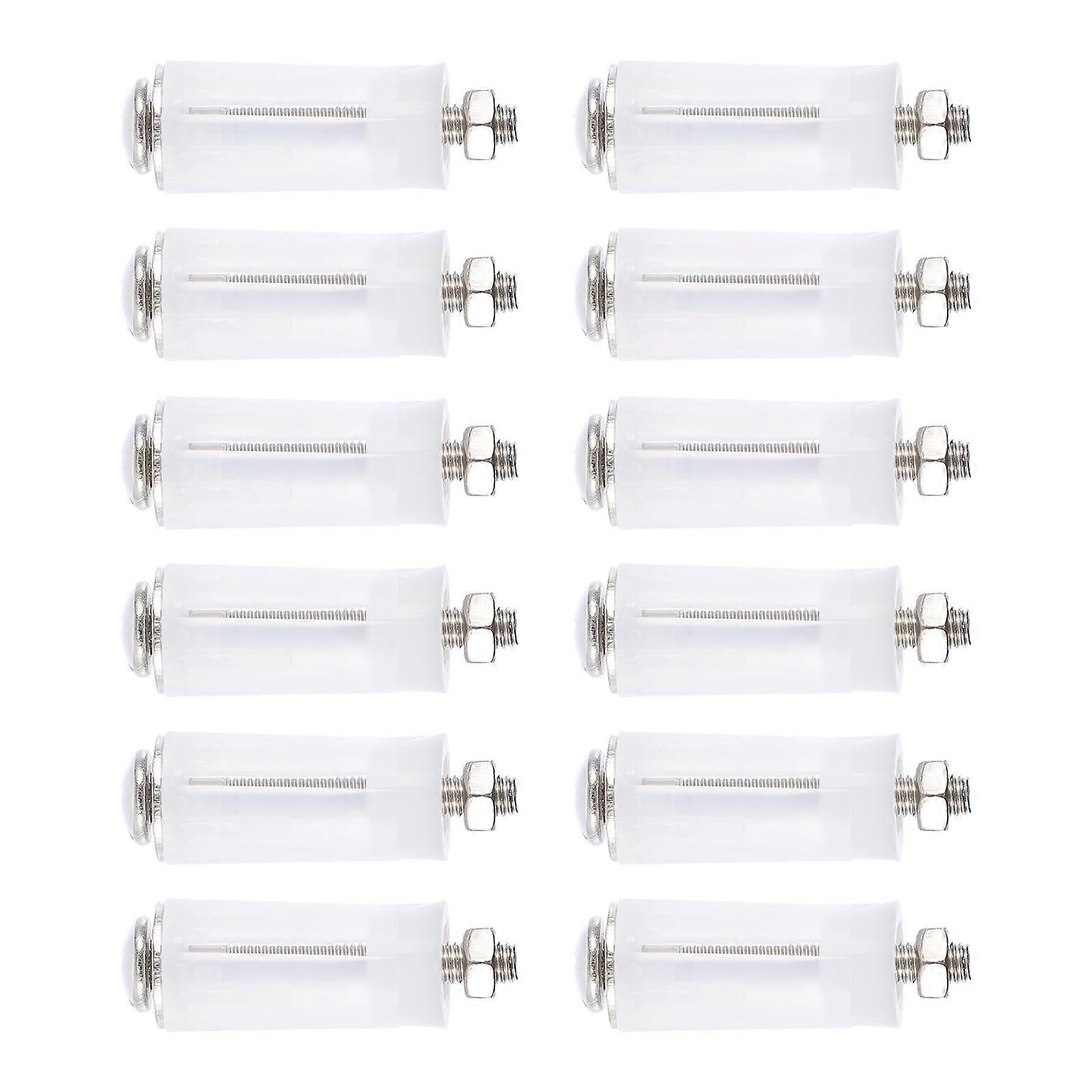 6 Pairs Toilet Seat Fixing Screws Bolts Kit, RustResistant, Universal Fit for Easy Installation