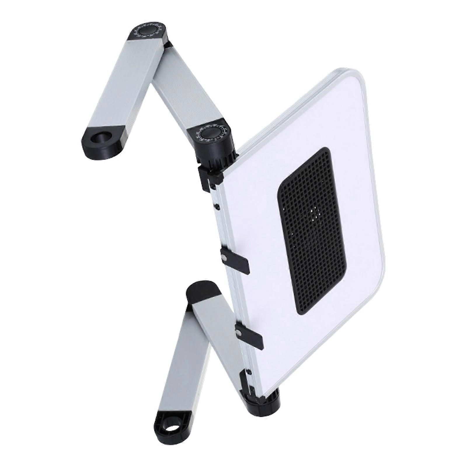 Multifunctional Stand for Laptops Tablets and Monitors Ergonomic Adjustable Cooling Feature Foldable Portable  White