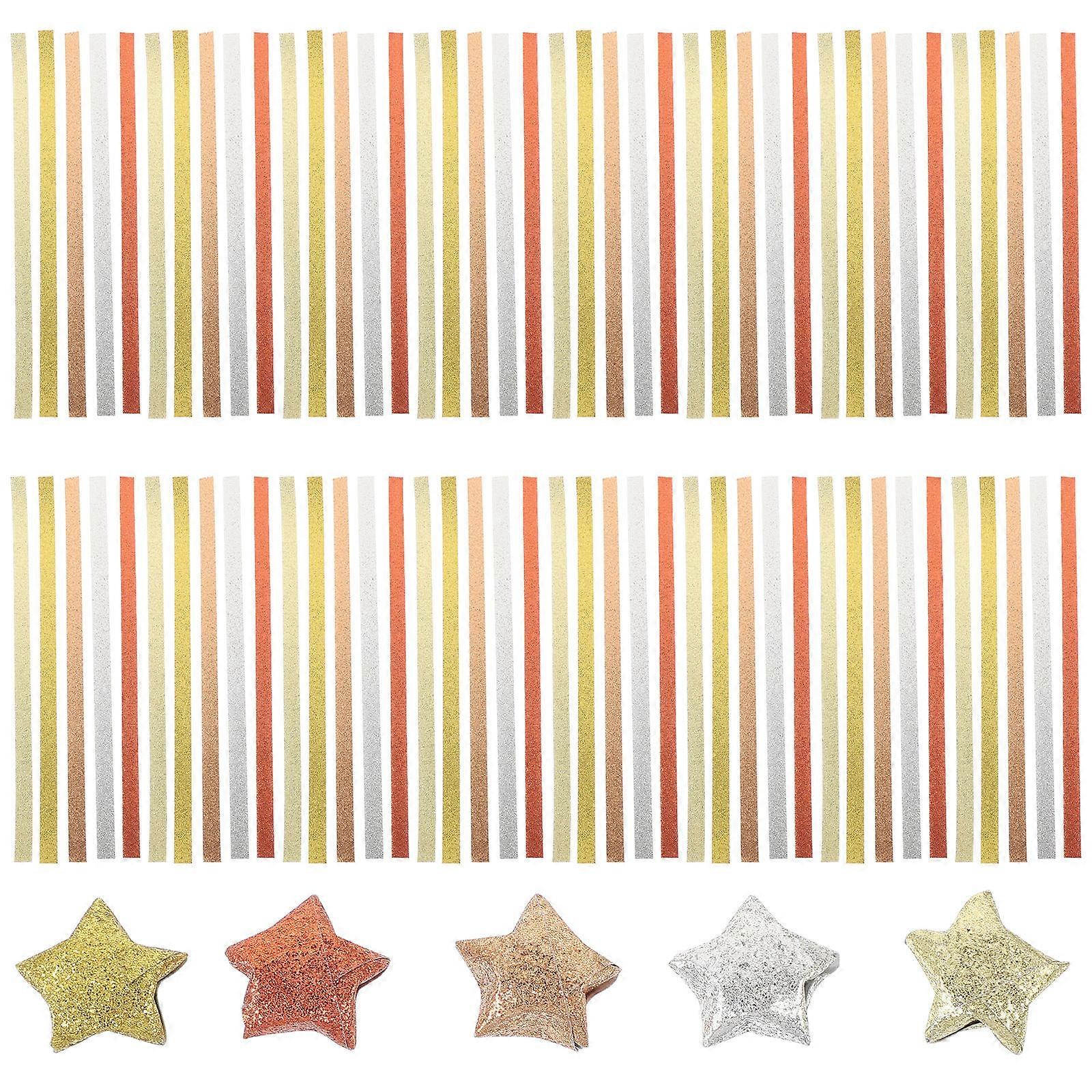 Origami Papers for Crafts Making Glitter Folding Paper 600Pcs