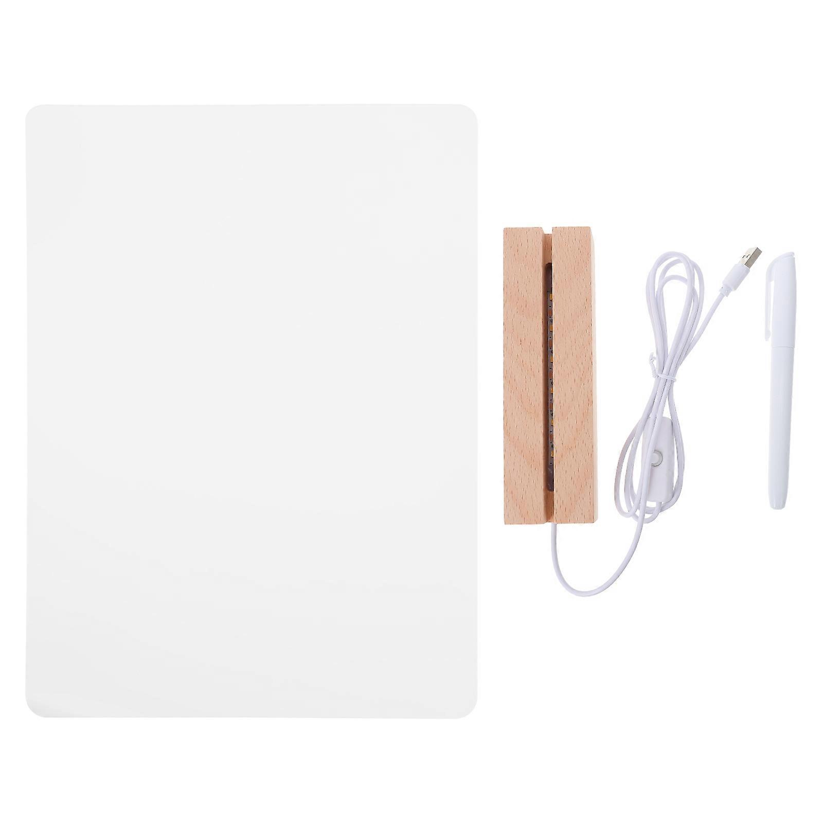 Erasable Note Board for Desktop Use with 3Sets of Acrylic Message Boards