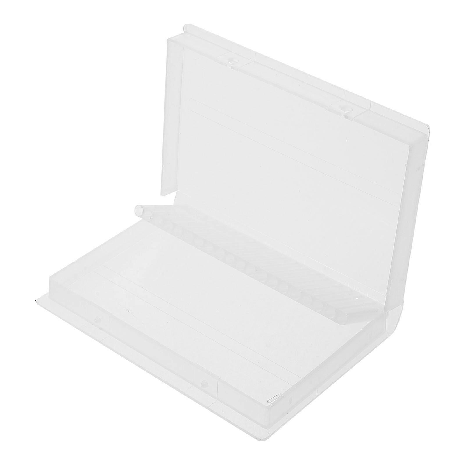 Nail Drill Bits Storage Box Plastic Organizer for Manicure Drill Bits Use