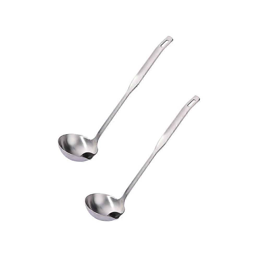 Oil Separator Ladle Set Stainless Steel Soup Spoons for Efficient Fat Removal Hotpot and Stews