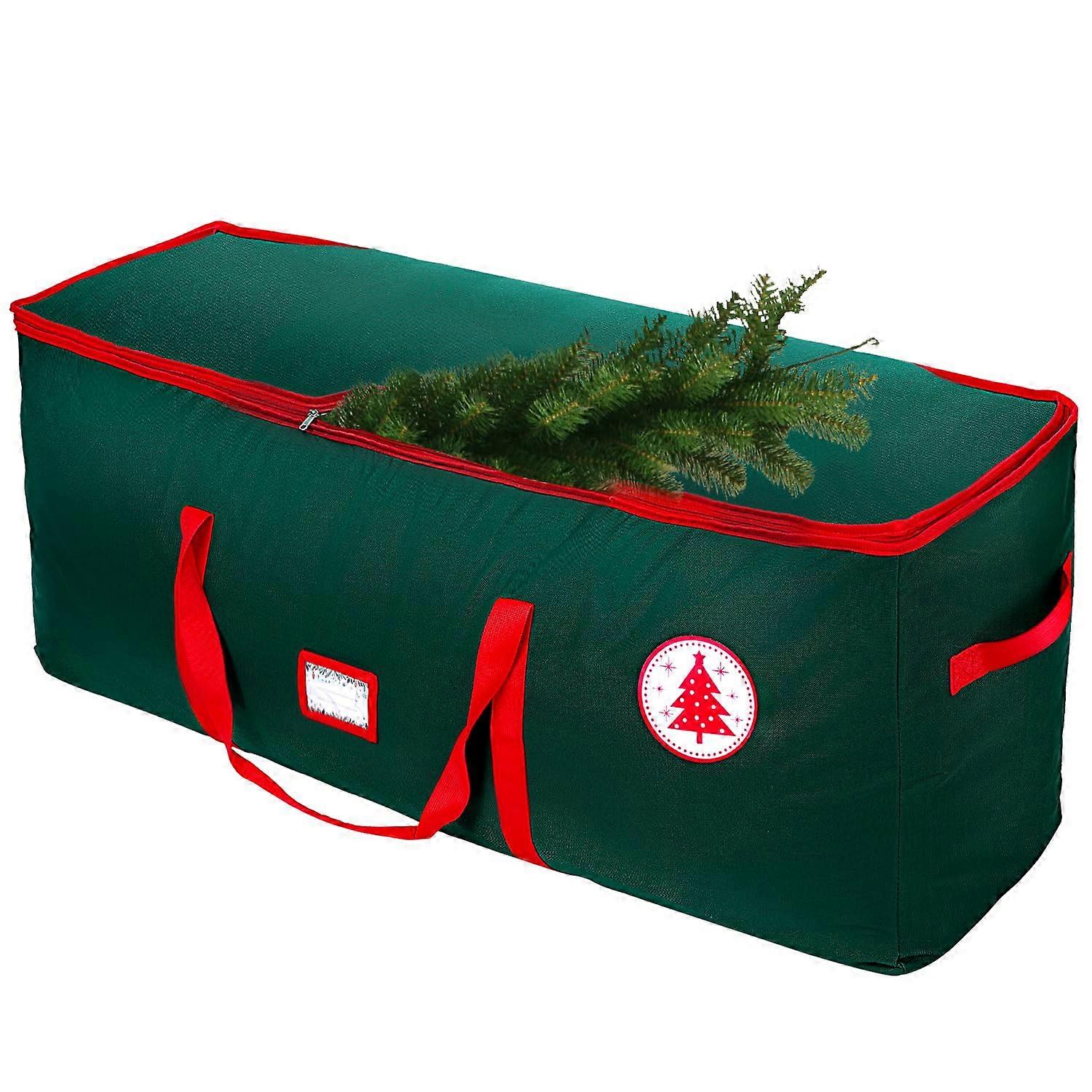 Extra Large Waterproof Christmas Tree Storage Bag for 7.5 ft Artificial Tree with Ornament Pocket