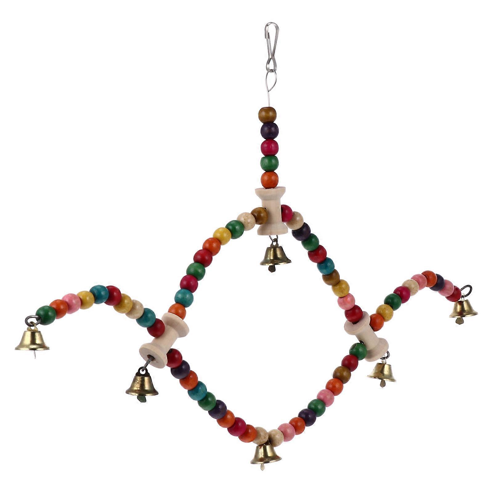 Parrot Swing Toy for Pet Made of Synthetic Material Fun and Safe for Small Birds