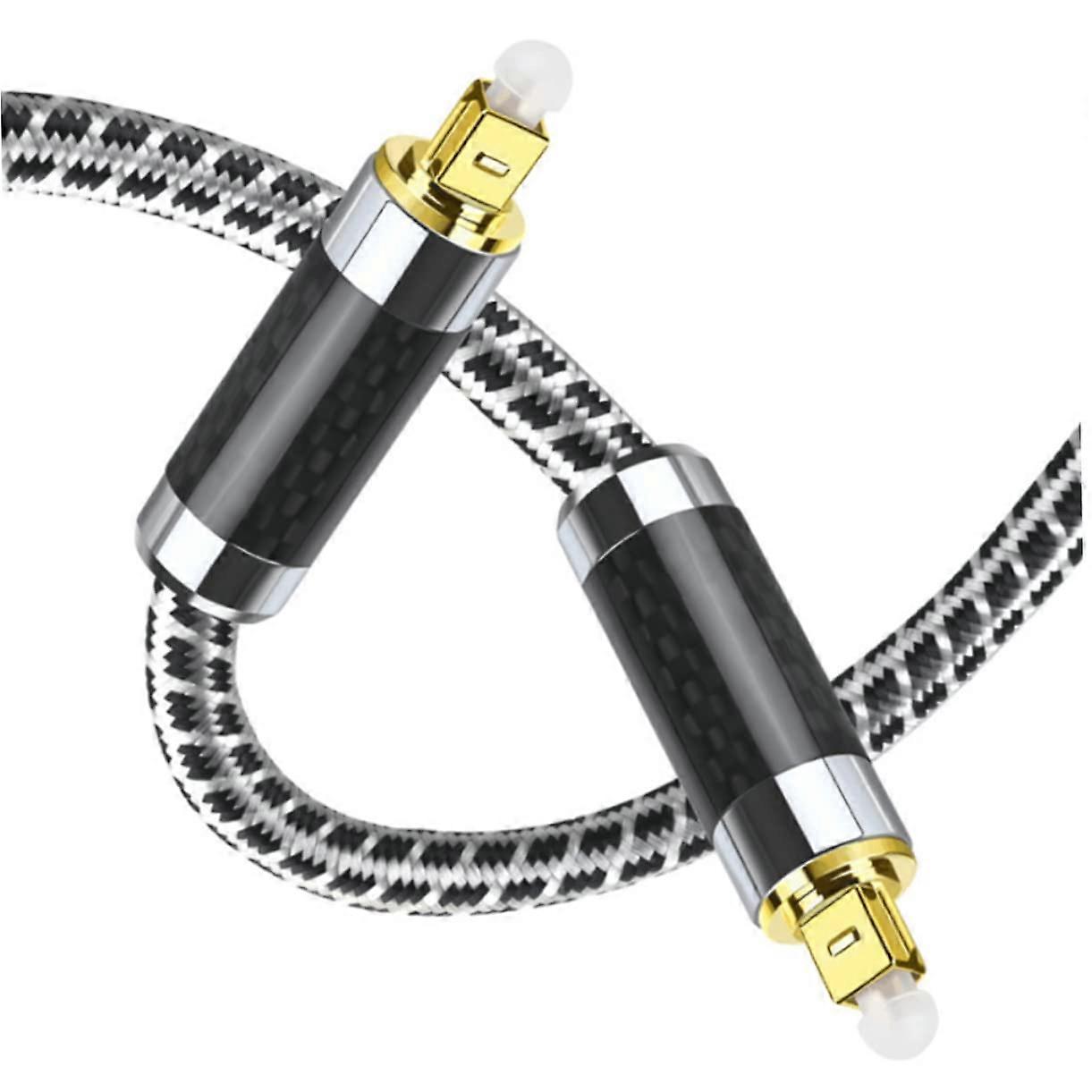 Digital Audio Optical Cable Durable With Density Weave Shielding For Monitors, Amplifiers And Home Theater Systems