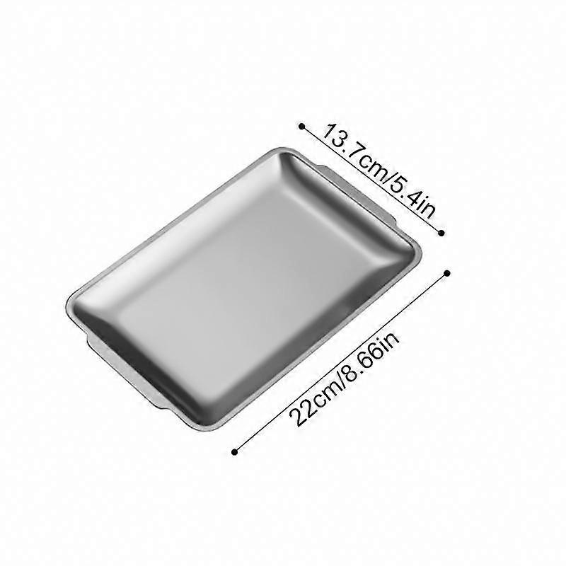 1PC Rectangular Dining Table Decoration Storage Tray New Stainless Steel Material Tray Outdoor Multiple Sizes Available