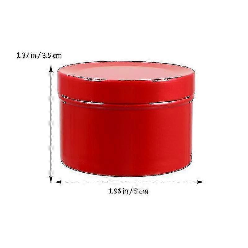 8pcs Round Aluminum Boxes Multipurpose Storage Boxes Round Storage Containers Chumian