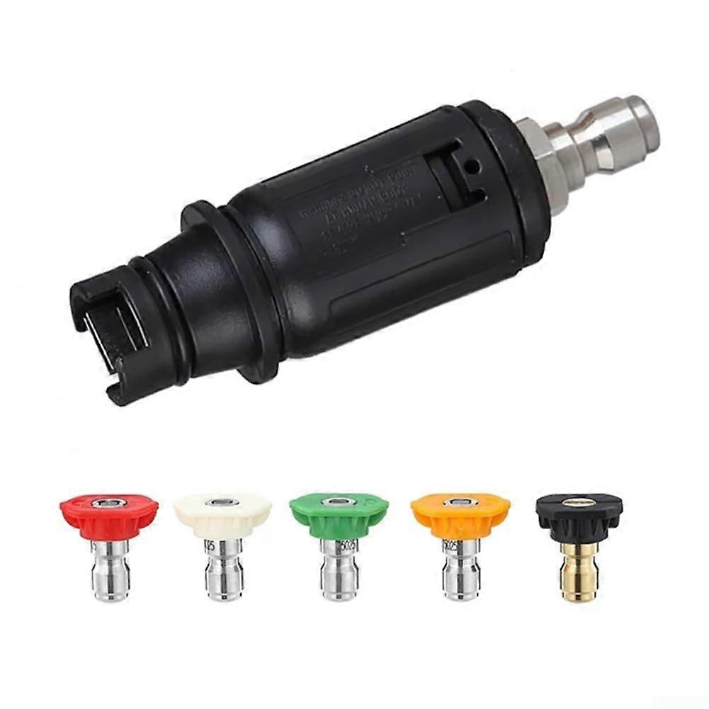 Pressure Washer Turbo Nozzle 14 Inch Quick Connect Adjustable Angle 3000 PSI Rotating Spray