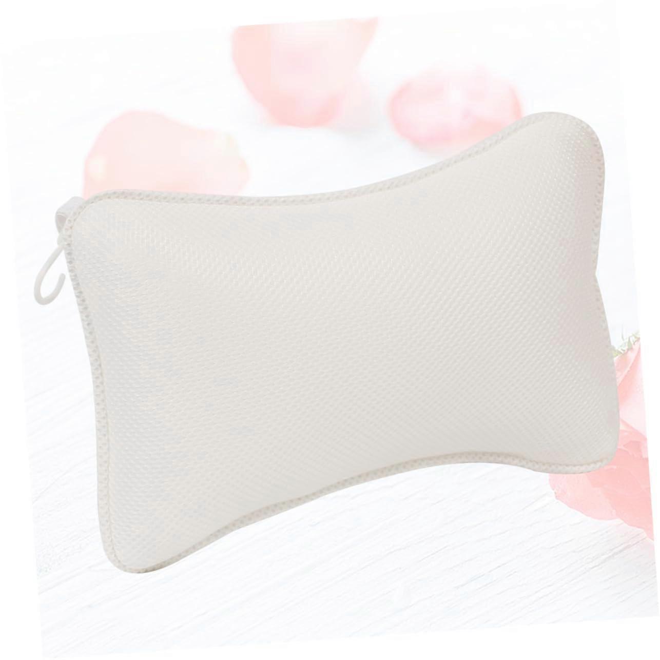 Bath Pillow with Suction Cups for Neck and Back Support Fits All Bathtub Styles