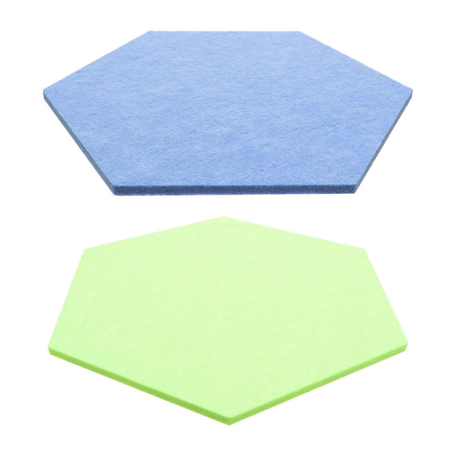 Assorted Color Hexagon Felt Message Board Photo Display Board for Decor 2Pcs