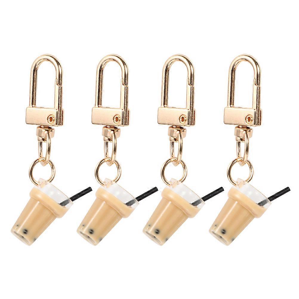 Trendy Key Hanging Ornament for Decoration with 4Pcs Chic Keychains