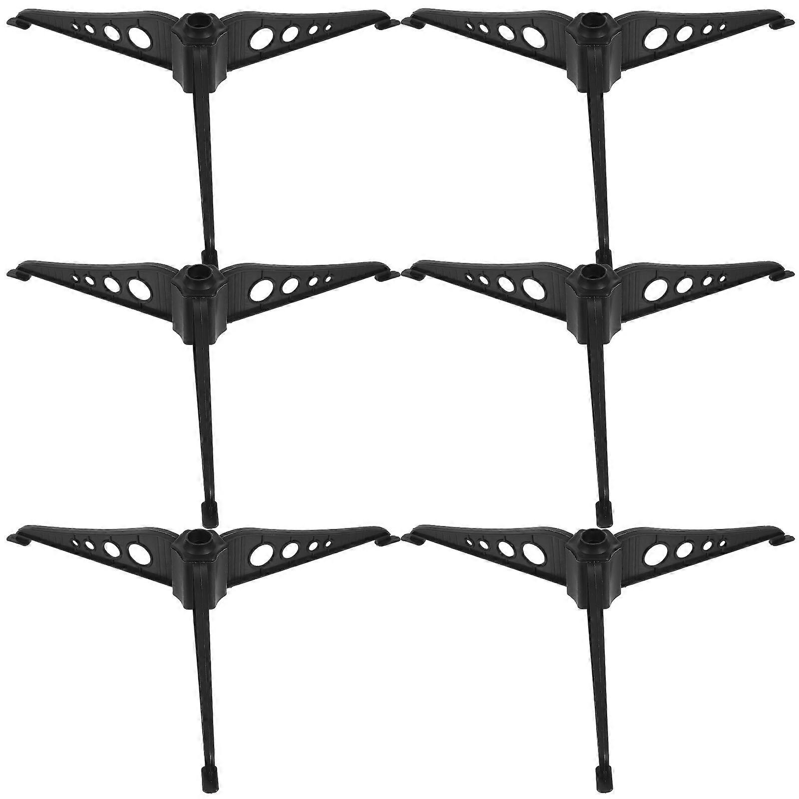 Xmas Tree Fixators for Decorating Use 6Pcs Plastic Tree Holders