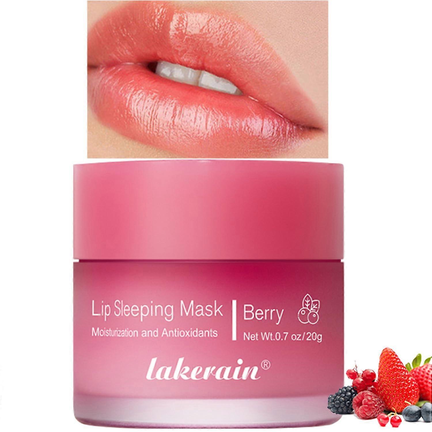 Lip Sleeping Mask for Dry Chapped Lips with Deep Hydration and Overnight  Berry 02
