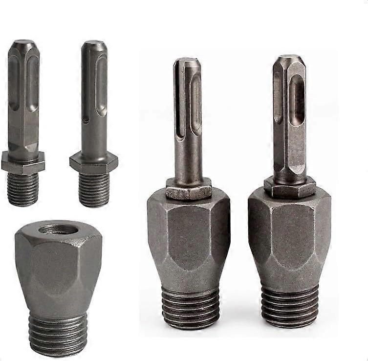 SDS Plus Adapter for Square Shank Hammer Drill, Durable Alloy Build, Precise Core Drilling