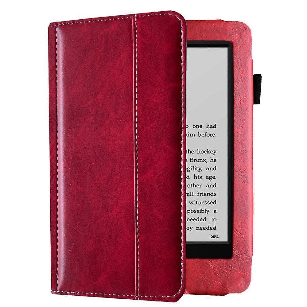 Auto Sleep/Wake 6 Inch E-Reader Case Leather Shockproof Protective Shell Microfiber Lining for Kindle 7th Generation 2014