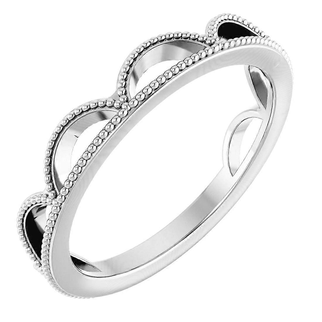 925 Sterling Silver Polished Stackable Ring Size 6.5-Stackable-Ring for Women - 1.9 Grams