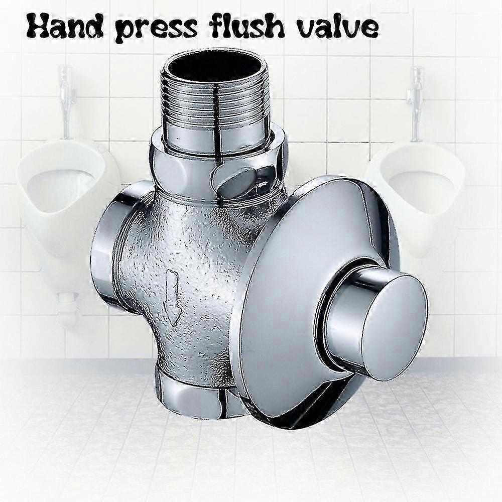 Aquaflush press button valve for toilet self-closing