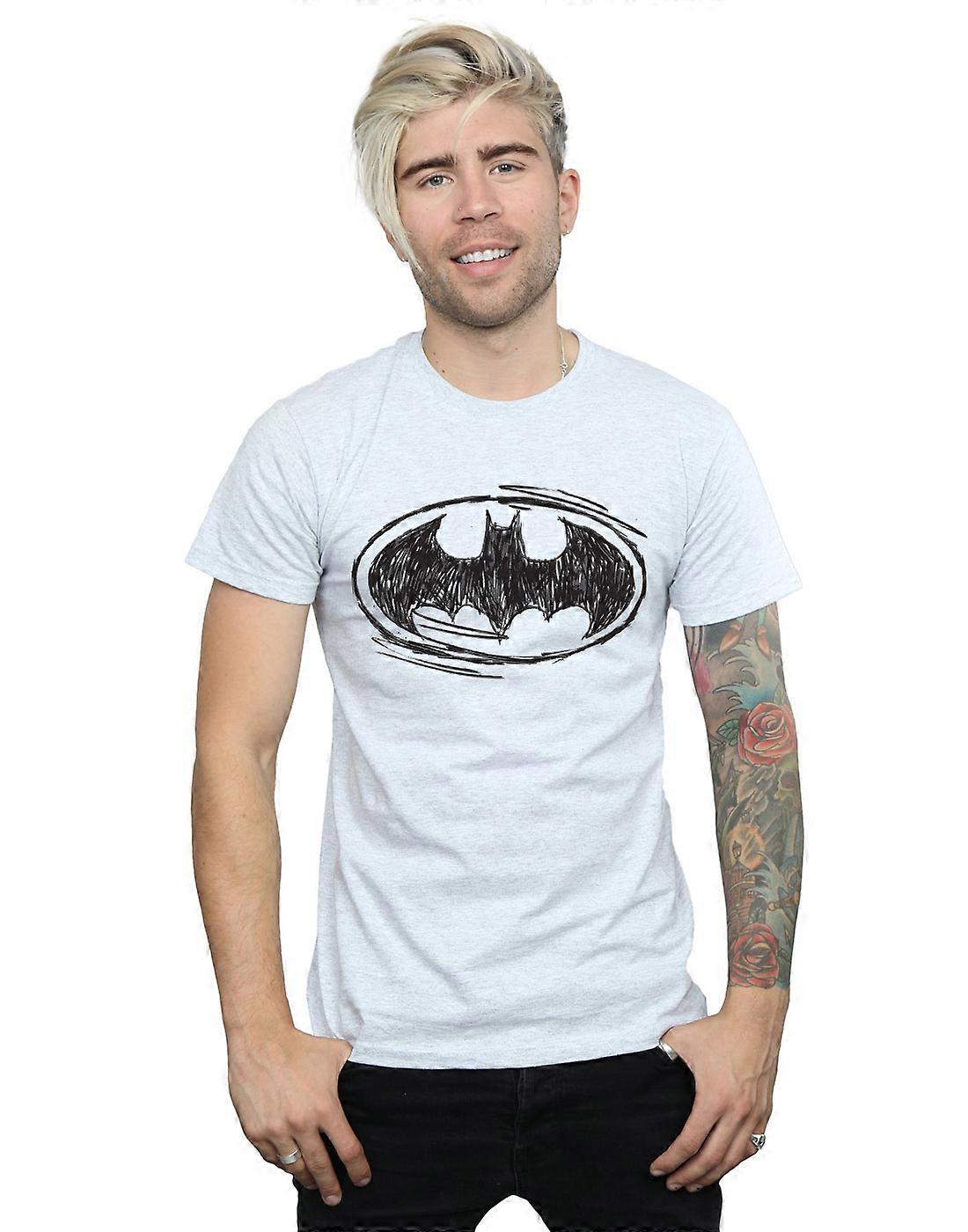 DC Comics mannen Batman schets Logo T-Shirt