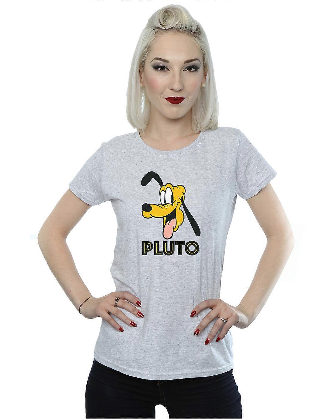 Disney Women's Pluto Face T-Shirt