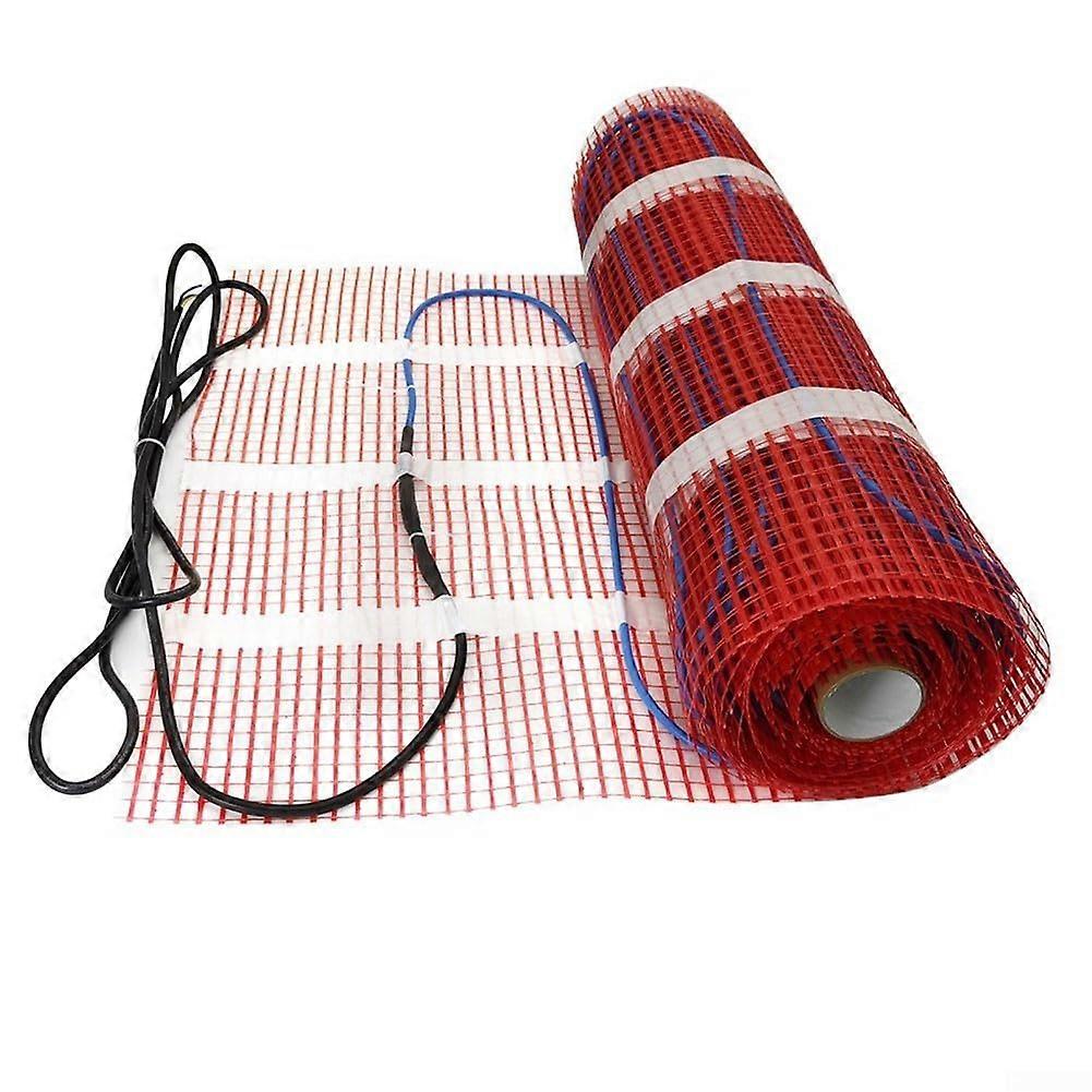 Electric Underfloor Heating Mat Kit with Thermostat 220V Fast Heating for Bathroom Kitchen