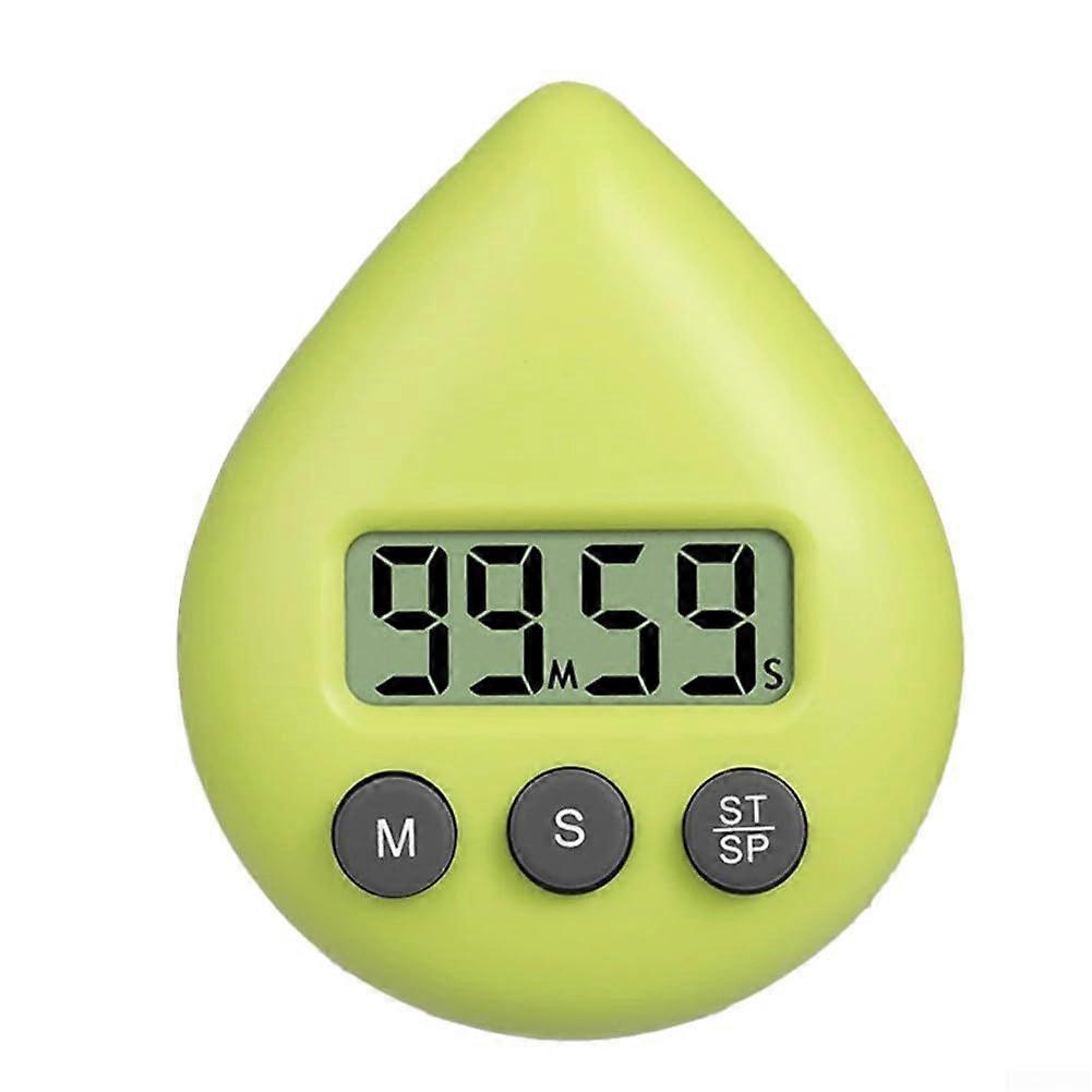 Waterproof Digital Kitchen Timer with Alarm, Memory Function for Cooking and Showering, Yellow and Green