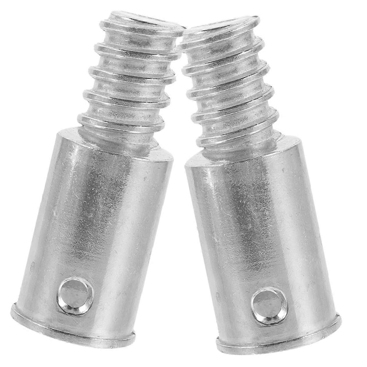 2pcs Broom Handle Threaded Tip Mop Handle Replacement American Thread Adapter Wide Compatibility