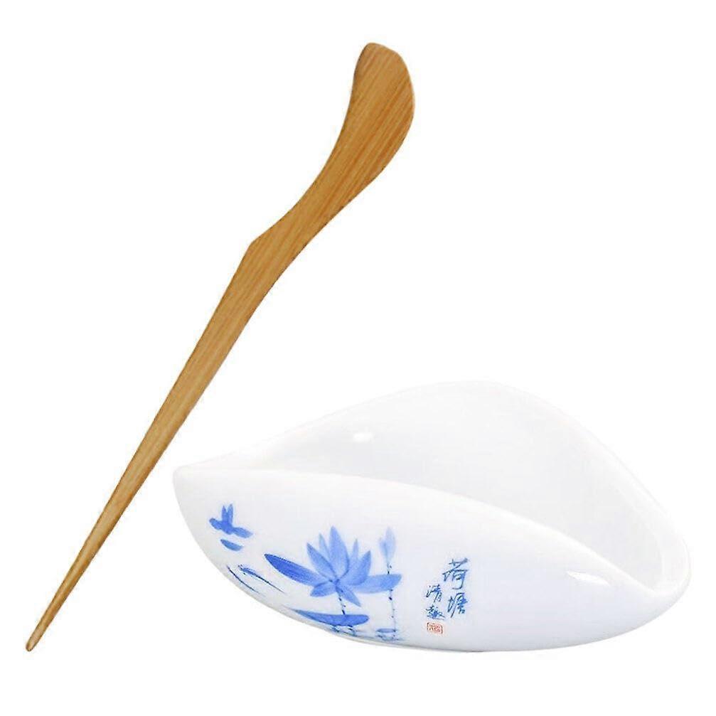 Ceramic Tea Spoon for Loose Leaf Tea with Comfortable Grip and Fine Craftsmanship, 1 Set