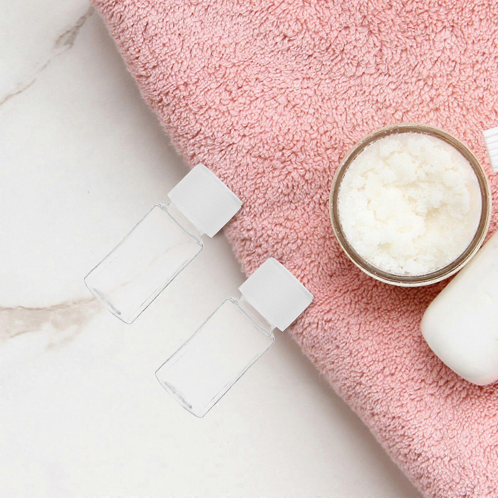 25pcs 10ml Sample Bottles Refillable Plastic Transparent Lotion Bottle Shower Gel Container